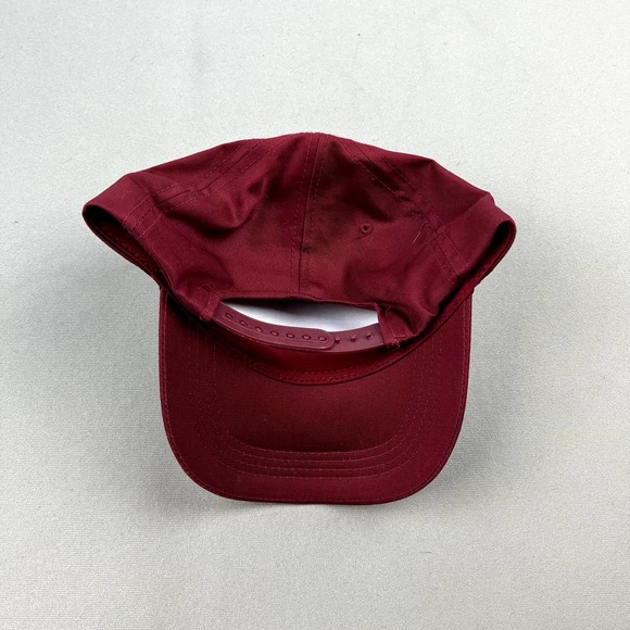 Vintage Red Snapback Hat Adult Outdoor Cap OC Blank Basic Custom Twill Cotton - Picture 4 of 7